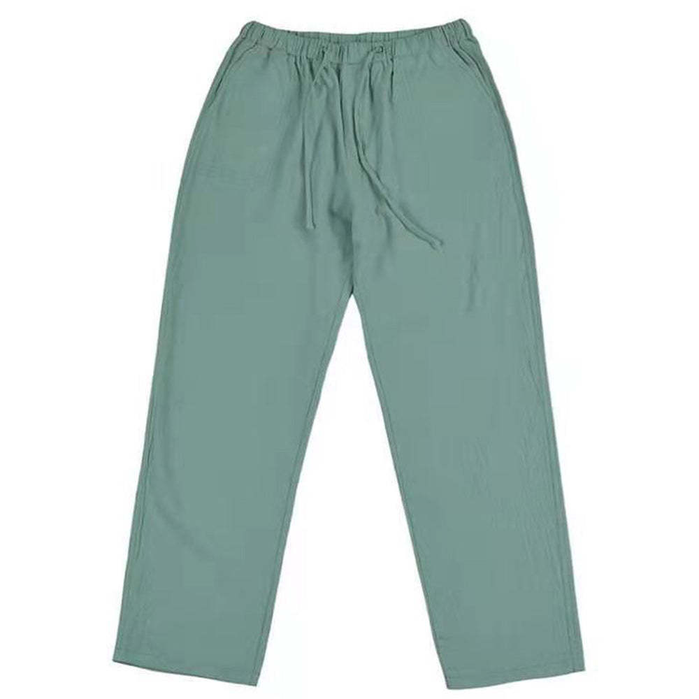 Linen leisure trousers for men