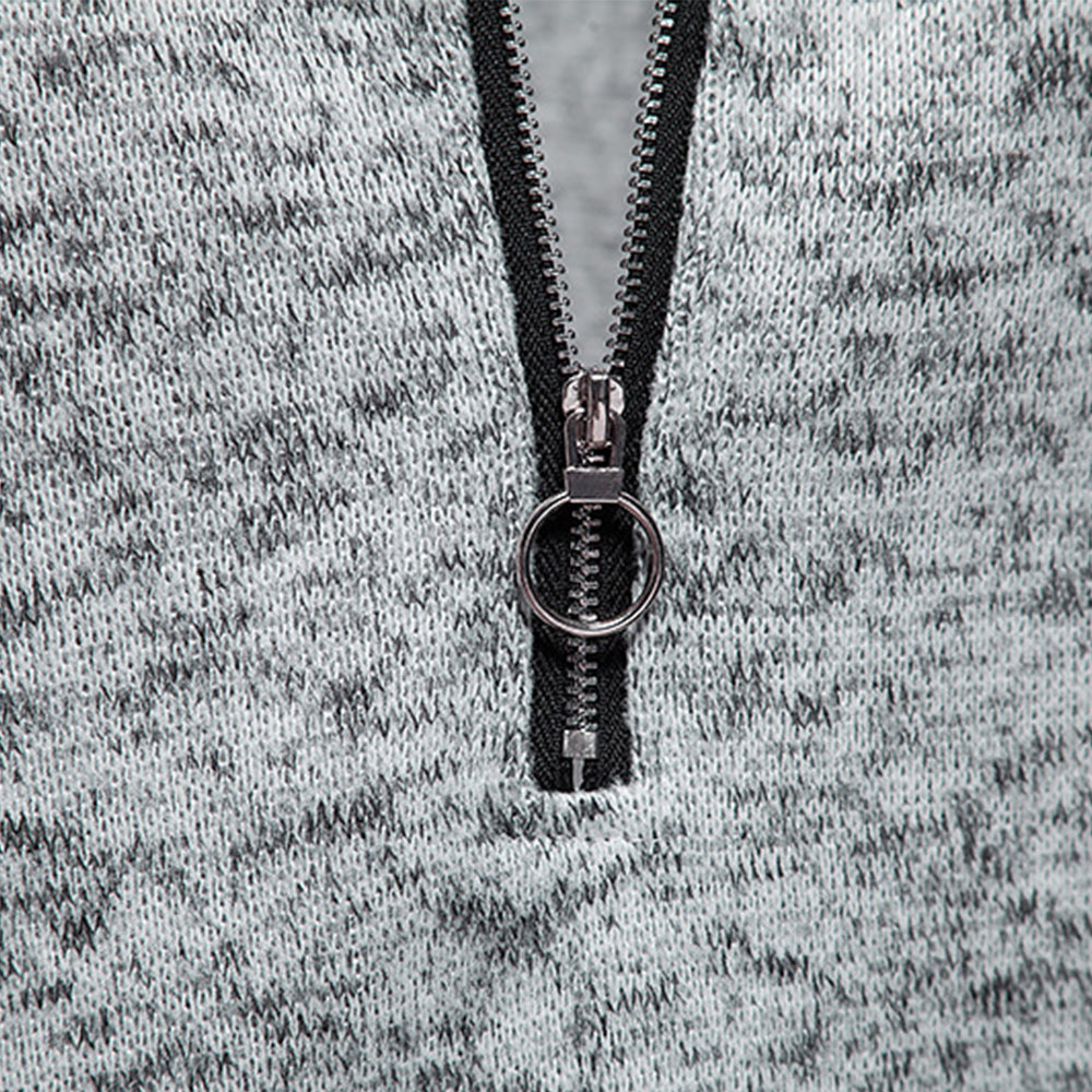 New Warm and Comfortable Half-Zip Turtleneck Men's Sweatshirt