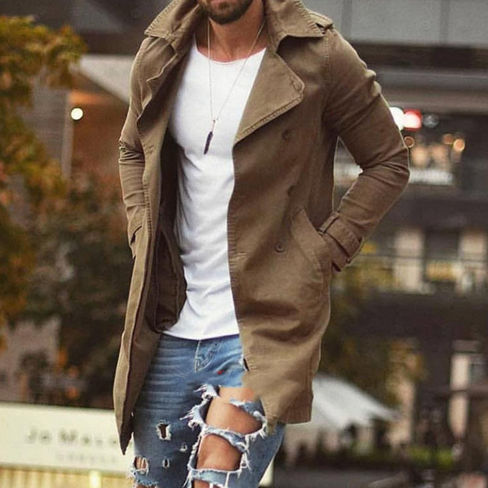 Men's Fashion Solid Color Thin Windbreaker