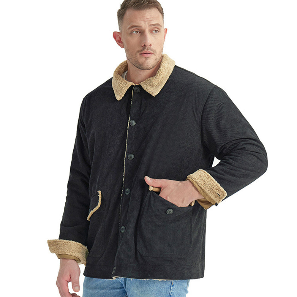 Men's Corduroy Sherlock Lapel Loose Jacket