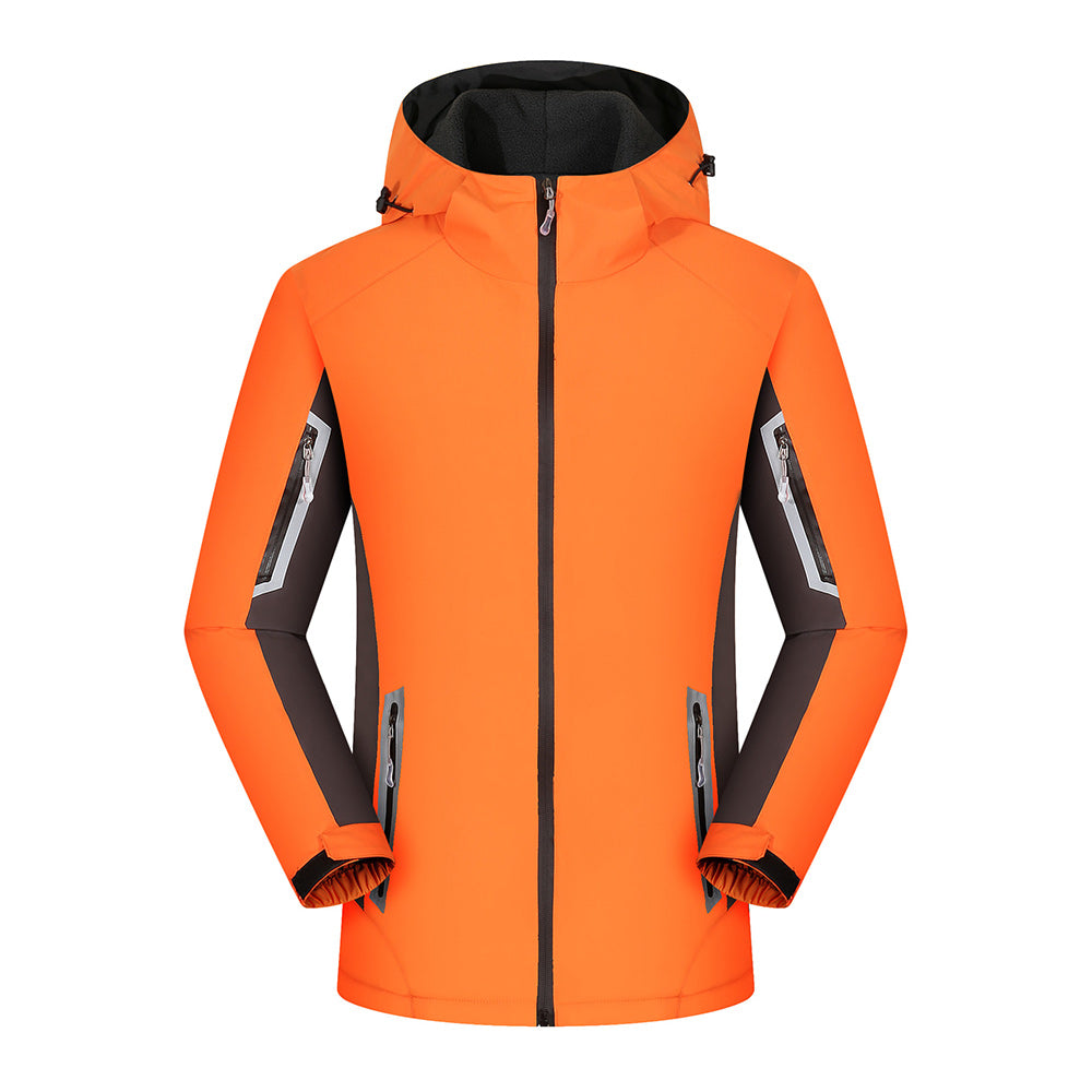 Fleece-lined outdoor reflective jacket
