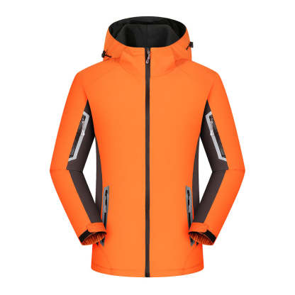 Fleece-lined outdoor reflective jacket