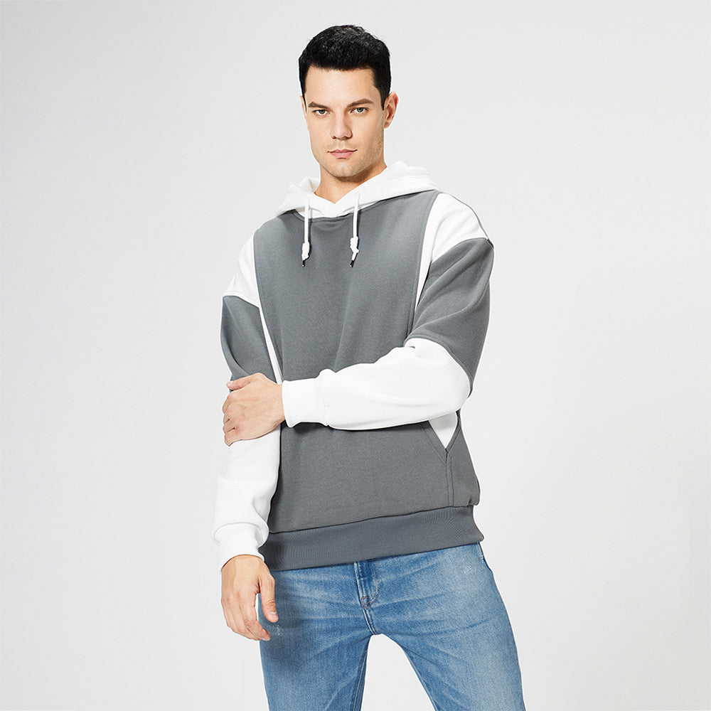 New Fashion Colorblock Men's Trendy Hoodie