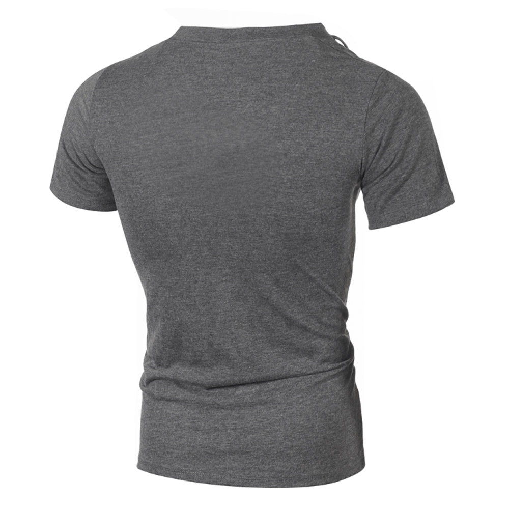 Men's Slanted Lace-Up T-Shirt