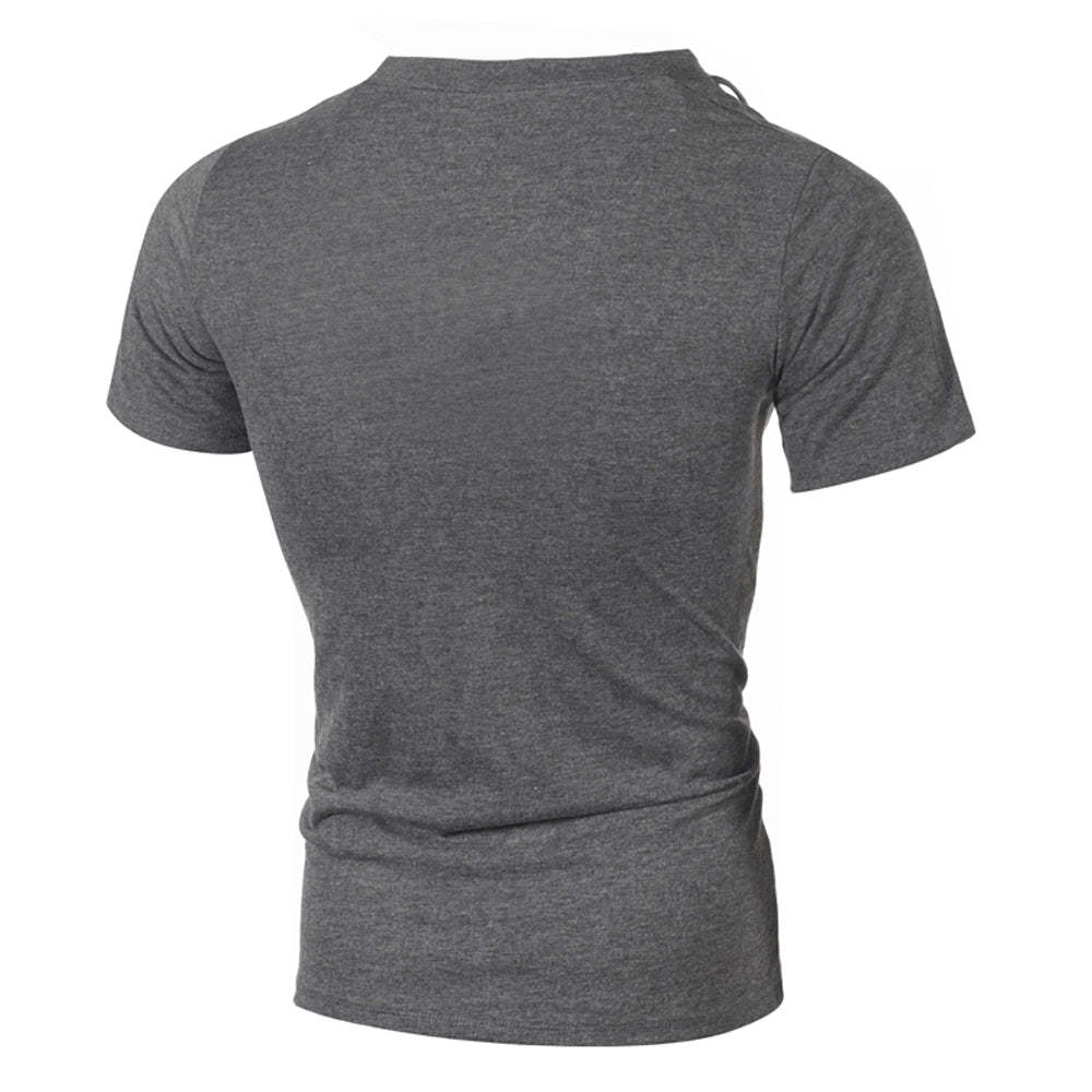 Men's Slanted Lace-Up T-Shirt