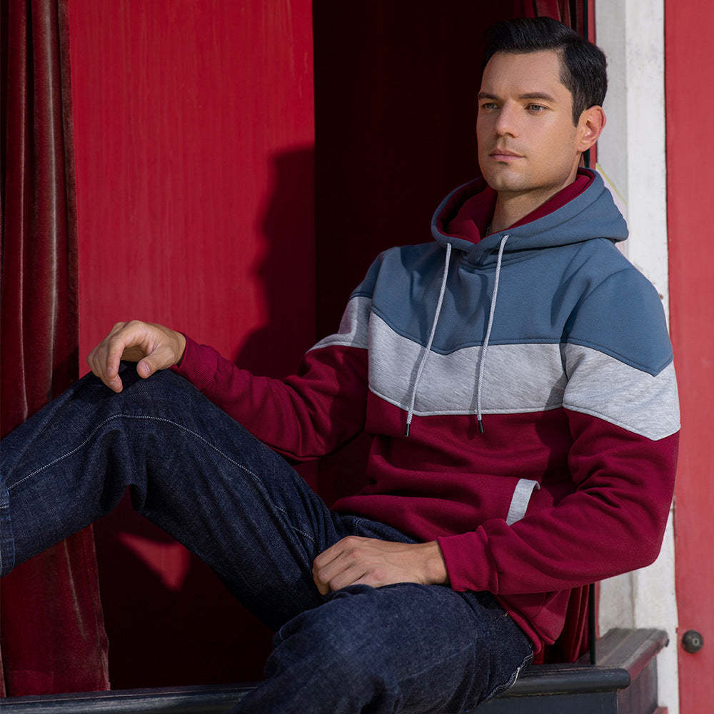 Couple's Fashion Colorblock Fleece Sweatshirt