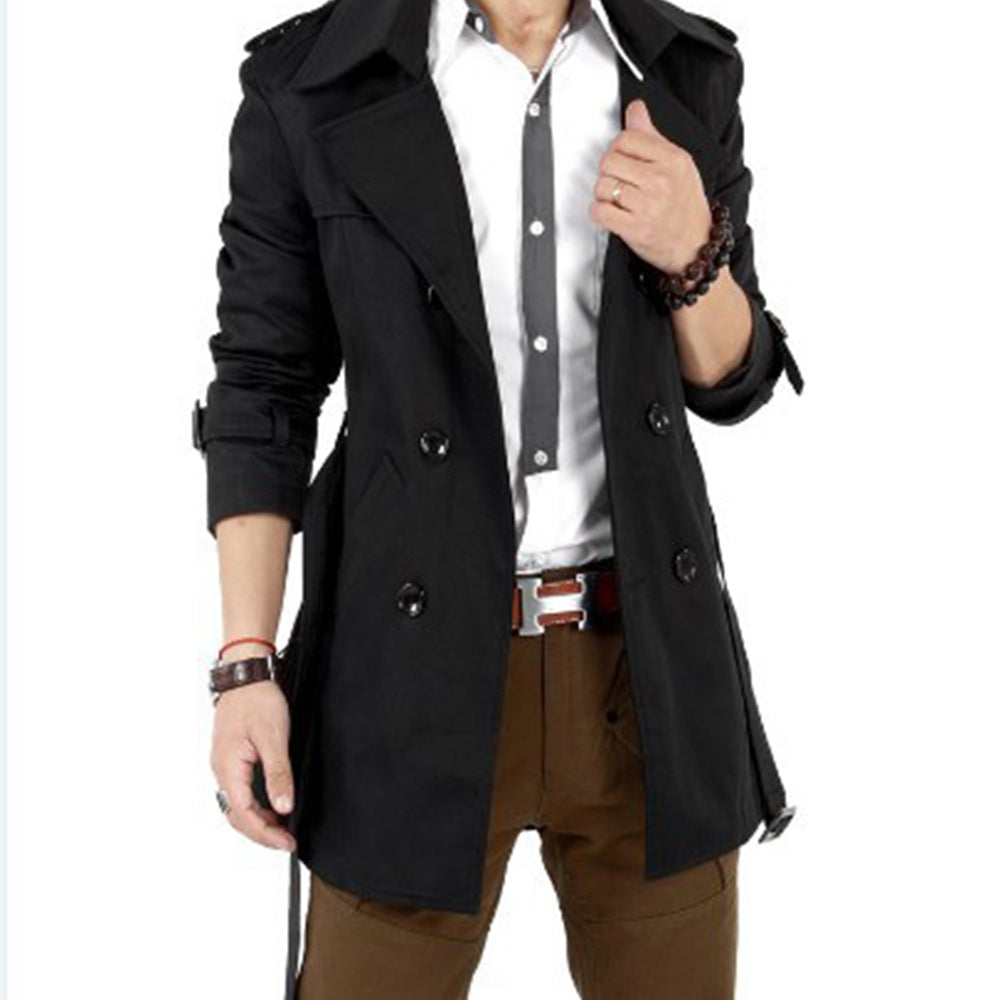 2022 New Men's Slim Solid Color Long Sleeve Windbreaker