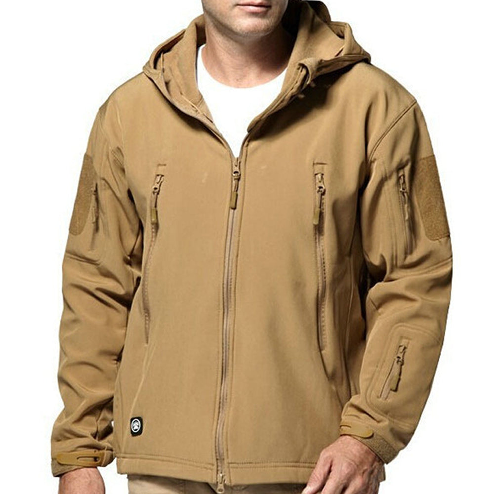 Men's fleece hooded jacket