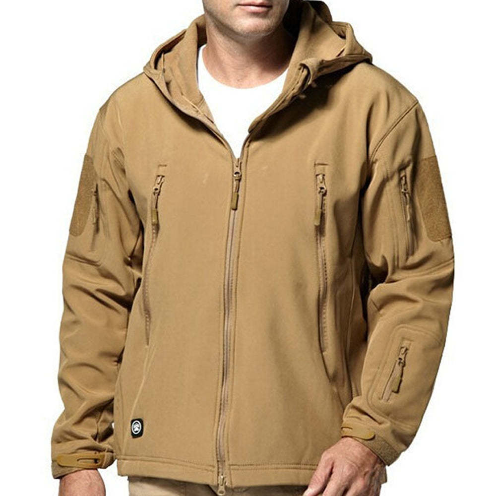 Men's fleece hooded jacket