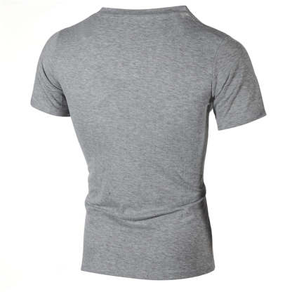 Men's Slanted Lace-Up T-Shirt
