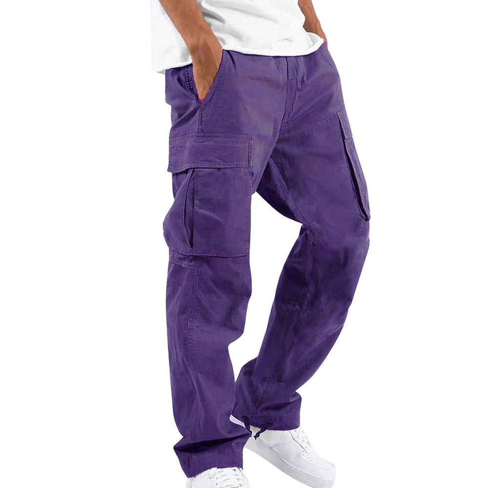 Men's Drawstring Multi Pocket Cargo Pants