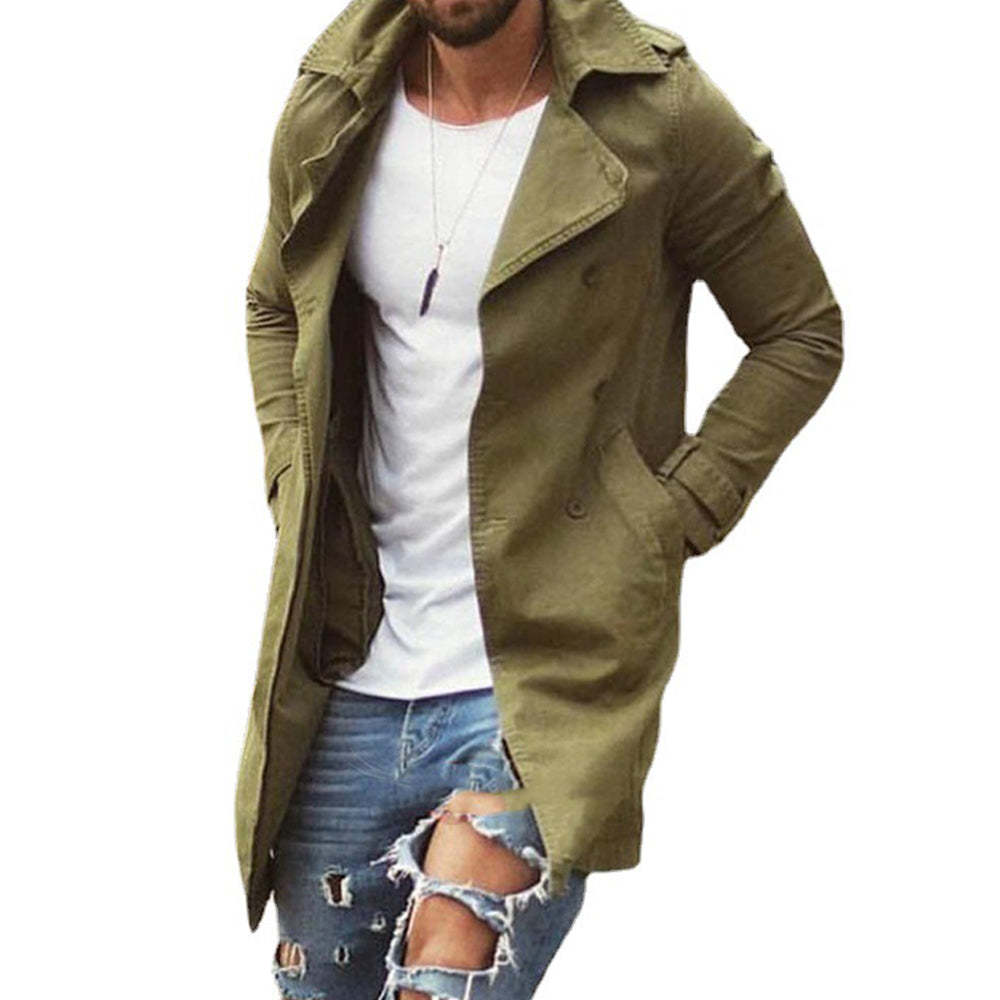 Men's Fashion Solid Color Thin Windbreaker