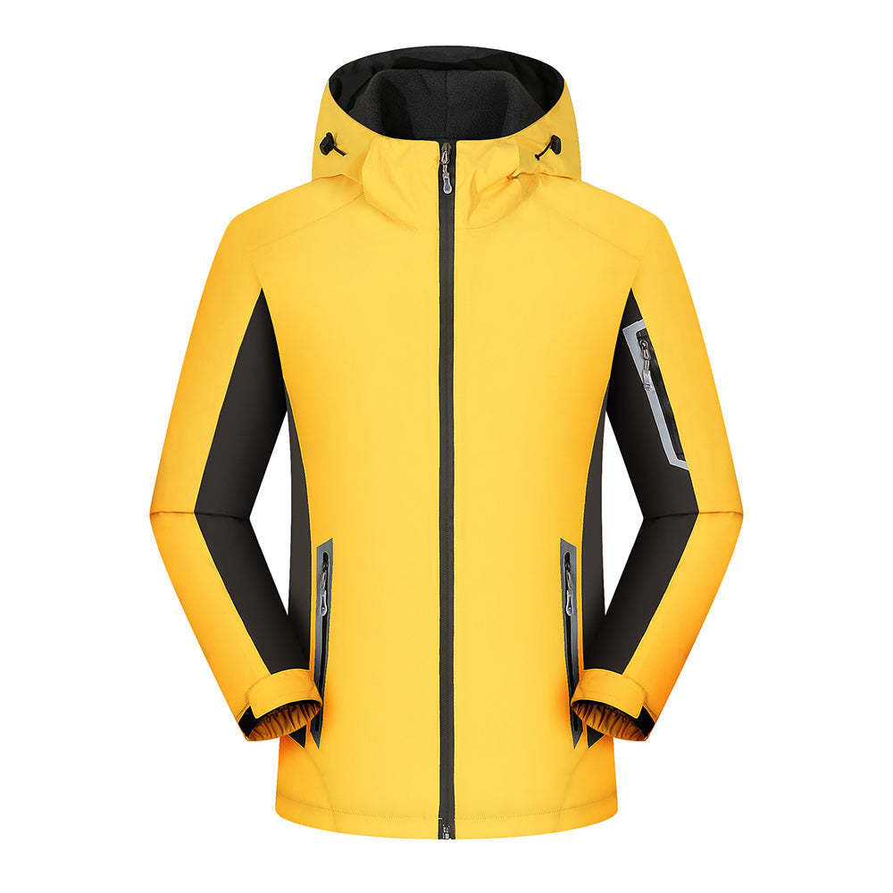 Fleece-lined outdoor reflective jacket