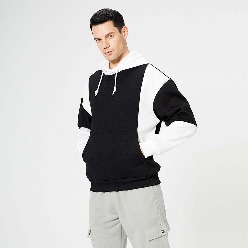 New Fashion Colorblock Men's Trendy Hoodie