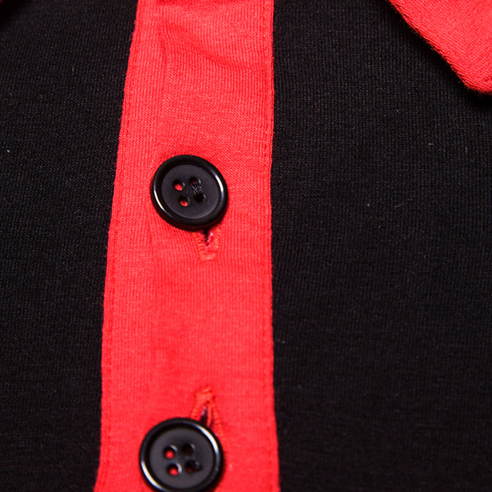 Mangas largas de patchwork floral de moda para hombres