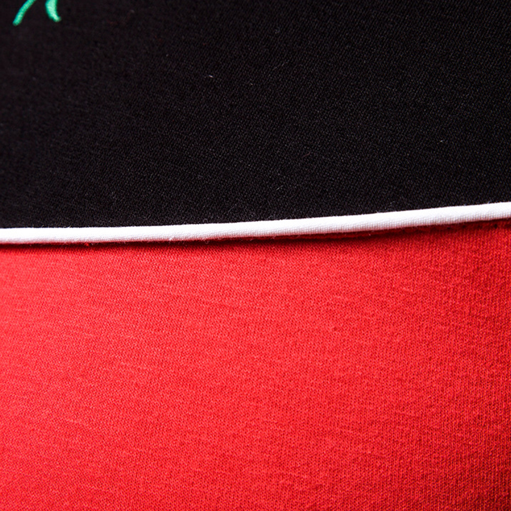 Mangas largas de patchwork floral de moda para hombres