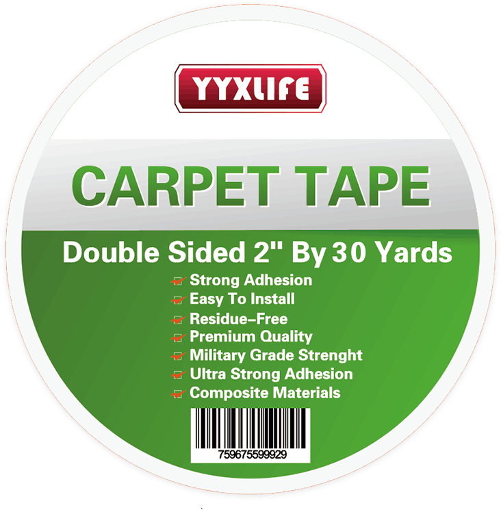 YYXLIFE Rug Adhesive Tape Double Sided Carpet Heavy Duty Multi