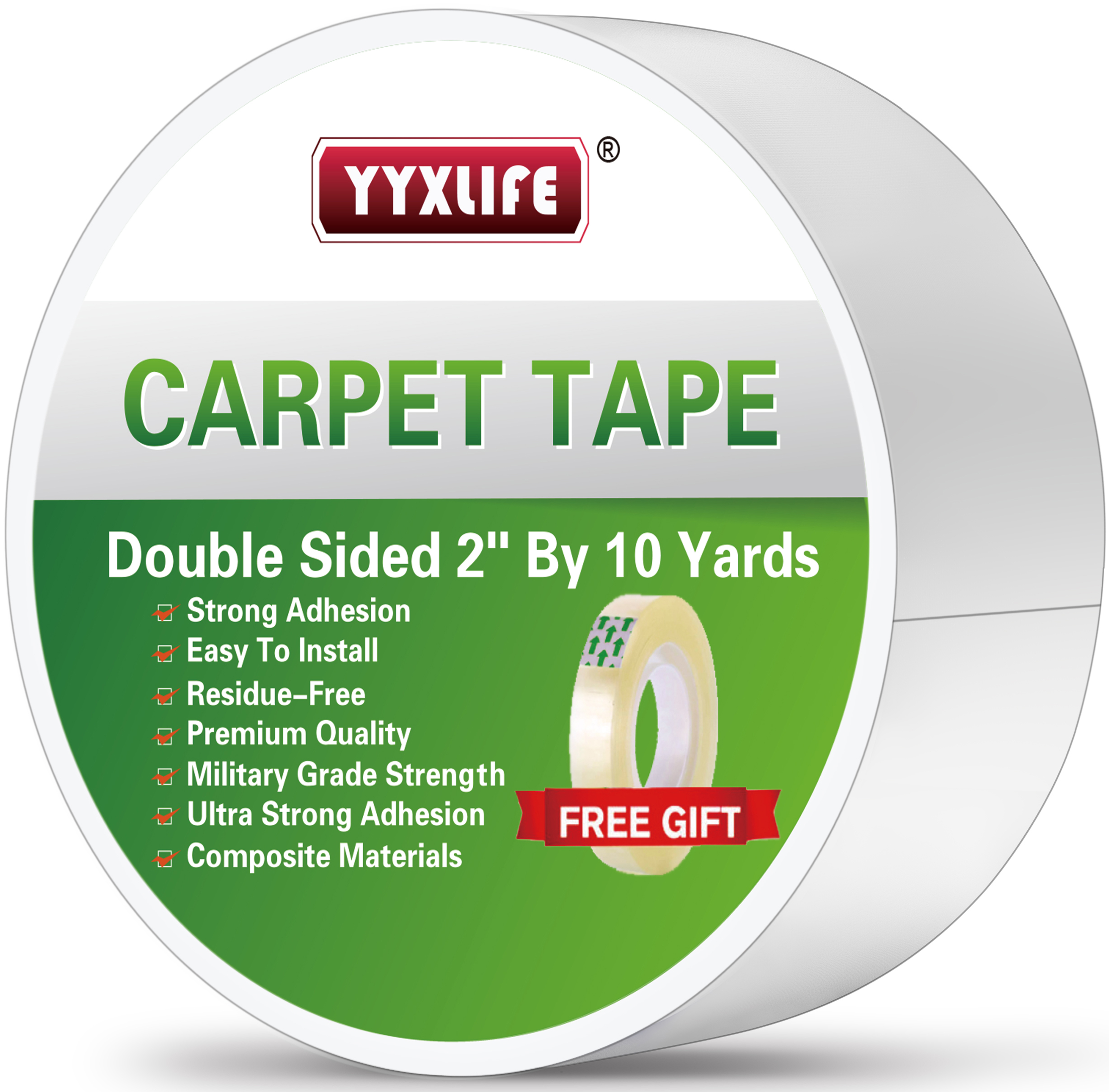 Double Sided Carpet Tape Heavy Duty for Area Rugs, Tile Floors Rug Gripper  Tape with Strong