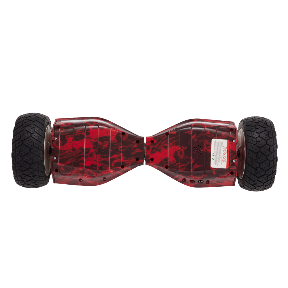 8.5 Inches Off Road Hoverboard Red Flame With Bluetooth Music And Lights