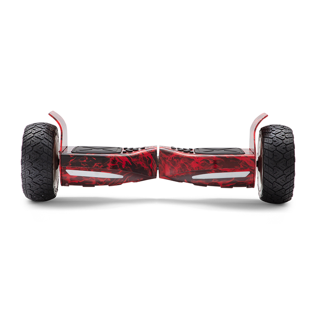 8.5 Inches Off Road Hoverboard Red Flame With Bluetooth Music And Lights