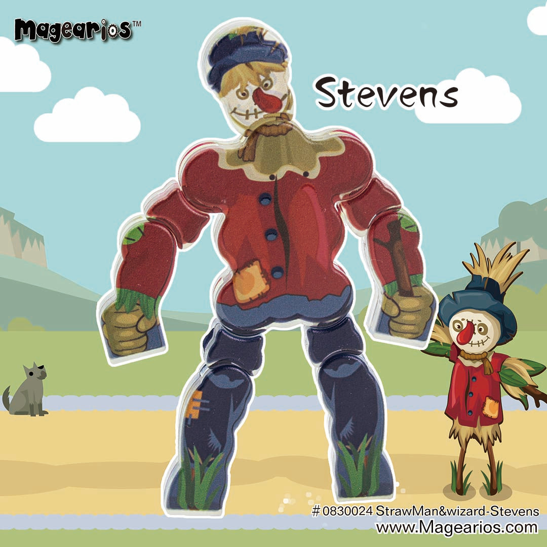 Magearios StrawMan and Wizard -Magnetic Gearios-Stevens