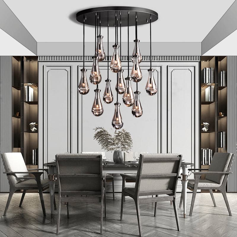 Raindrop Round Chandelier D36" - Yami Lightings