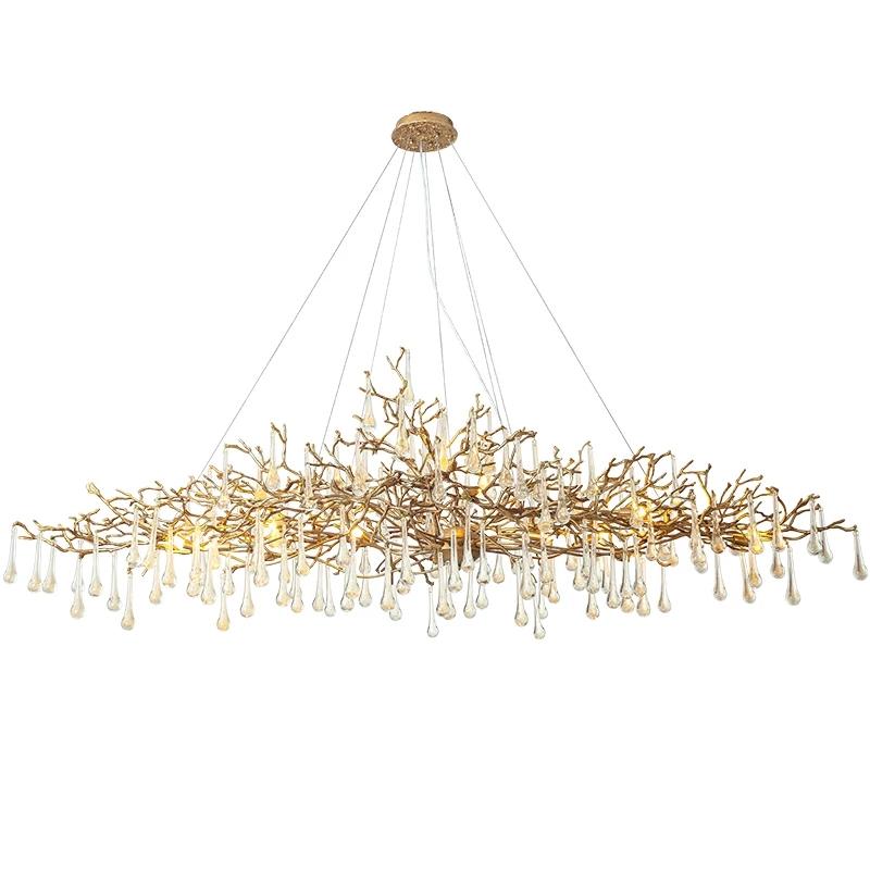 Doris Branch Crystal Chandelier Light - Yami Lightings