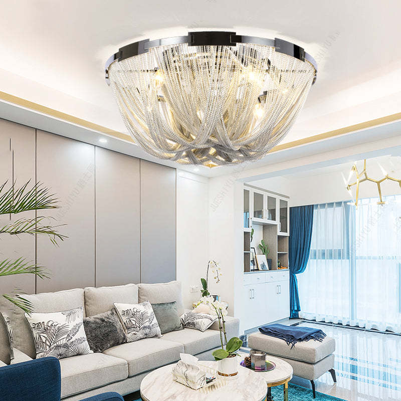 Luxury Aluminum Chain Tassel Ceiling Light For Kitchen - Yami Lightings