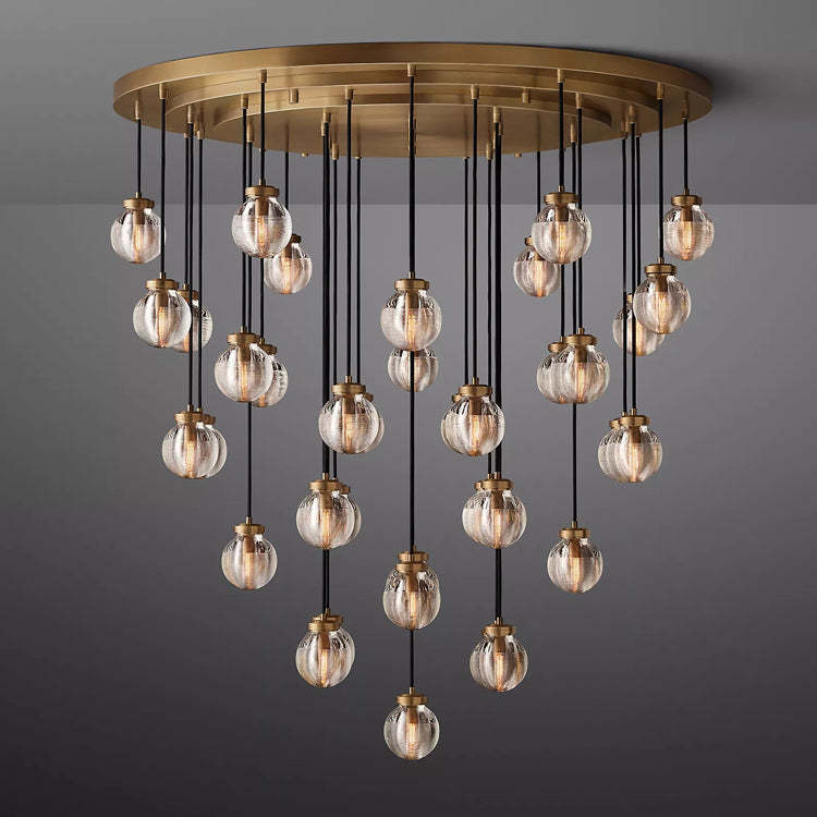 Pearl Round Chandelier - Yami Lightings