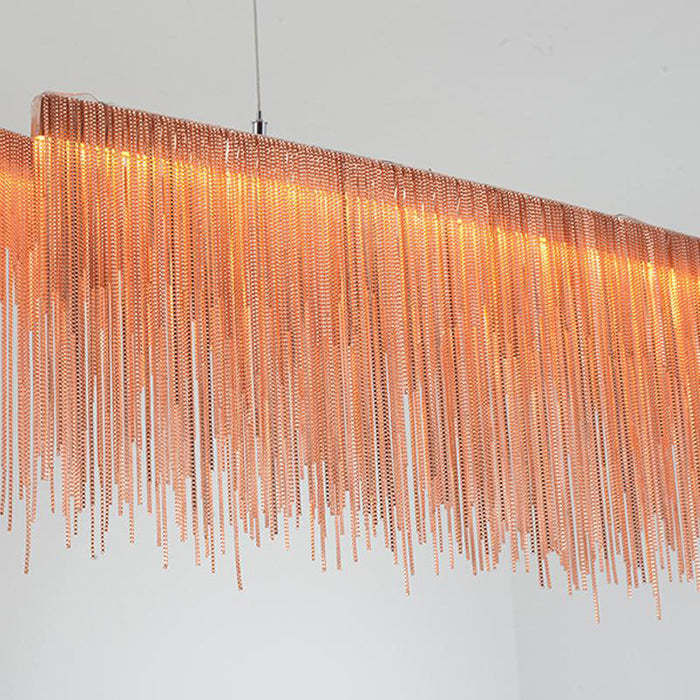 Bunny Dynamic Aluminum Chain Tassel Chandelier - Yami Lightings