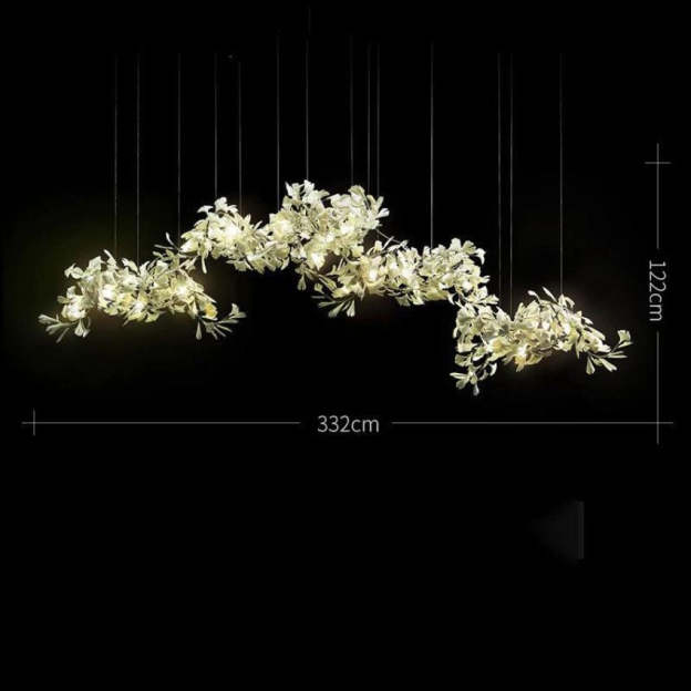 Ginkgo Ceramic Chandelier - Yami Lightings