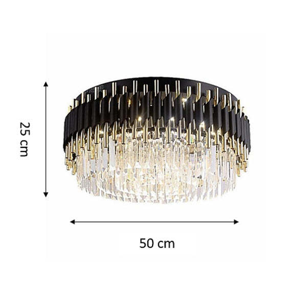 Sheila Flush Mount Crystal Chandelier - Yami Lightings