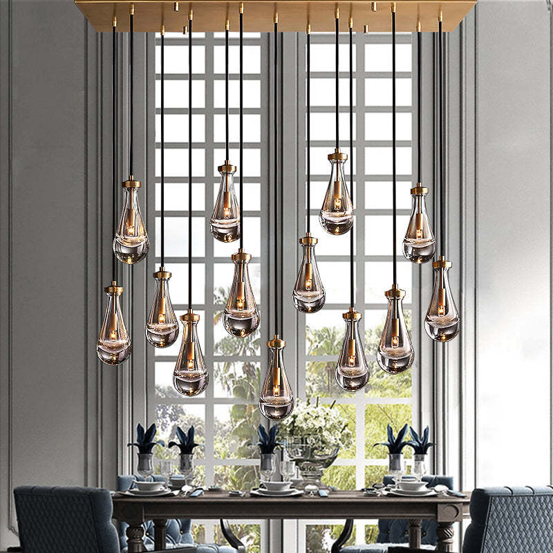 Raindrop Linear Chandelier 54" - Yami Lightings