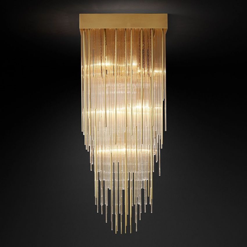 Cascade Square Chandelier 21" - Yami Lightings