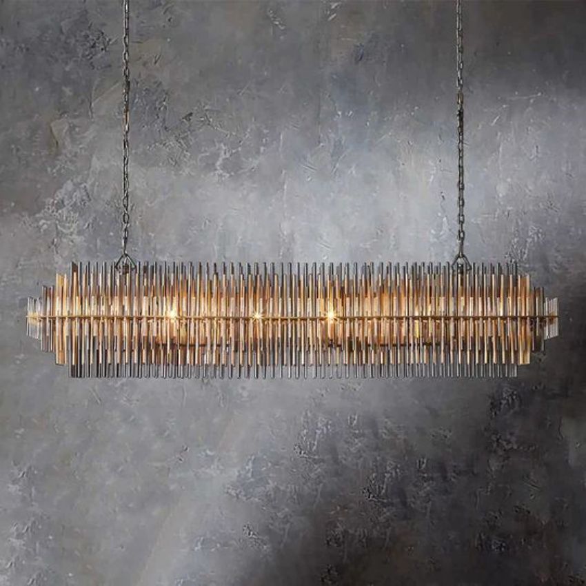 Ethel Rectangular Chandelier - Yami Lightings
