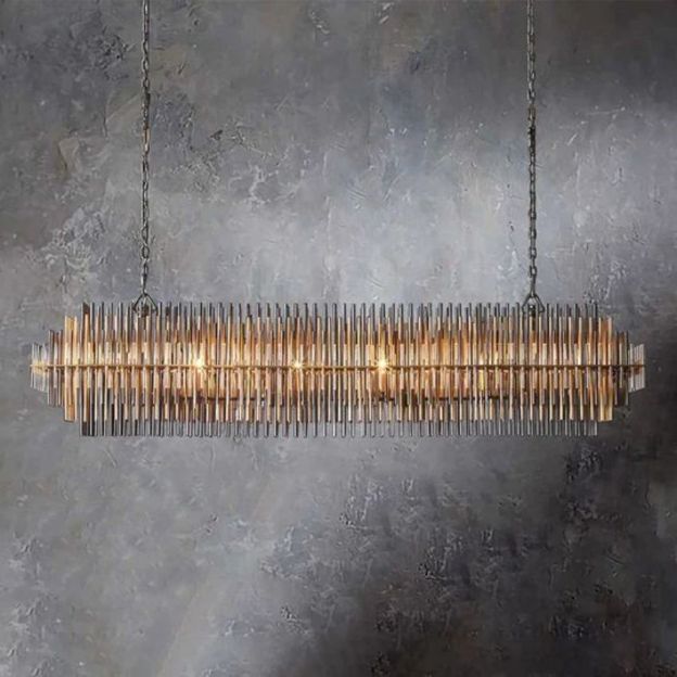 Ethel Rectangular Chandelier - Yami Lightings