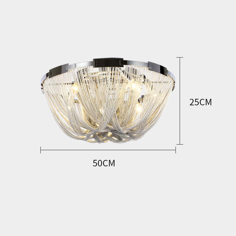 Luxury Aluminum Chain Tassel Ceiling Light For Kitchen - Yami Lightings