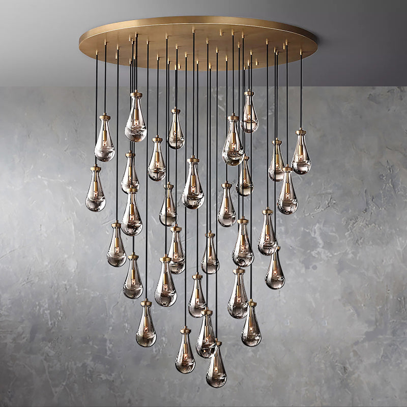 Raindrop Round Chandelier D60" - Yami Lightings