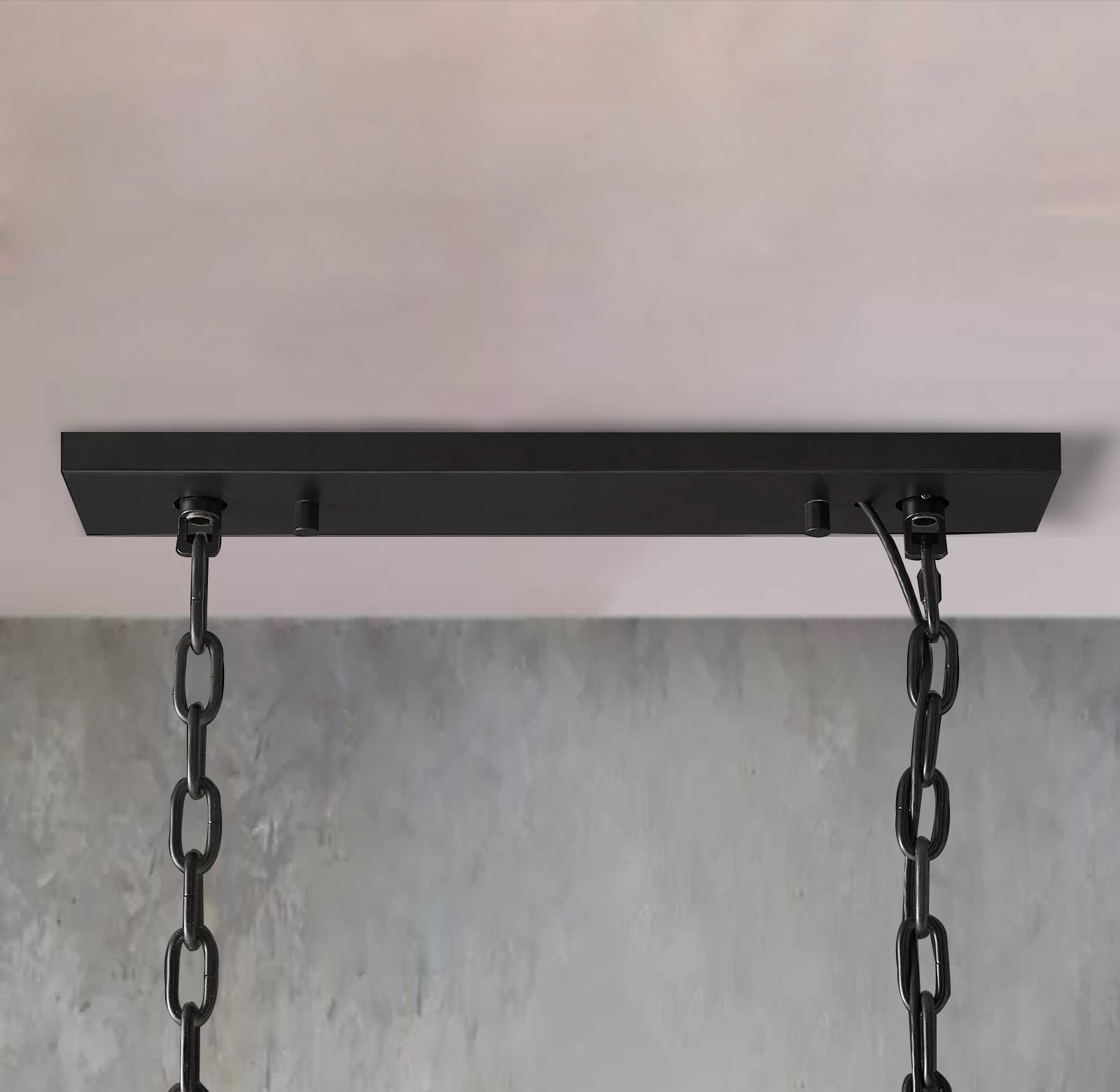 Faceted Crystal Glass Rectangular Chandelier L55" - Yami Lightings