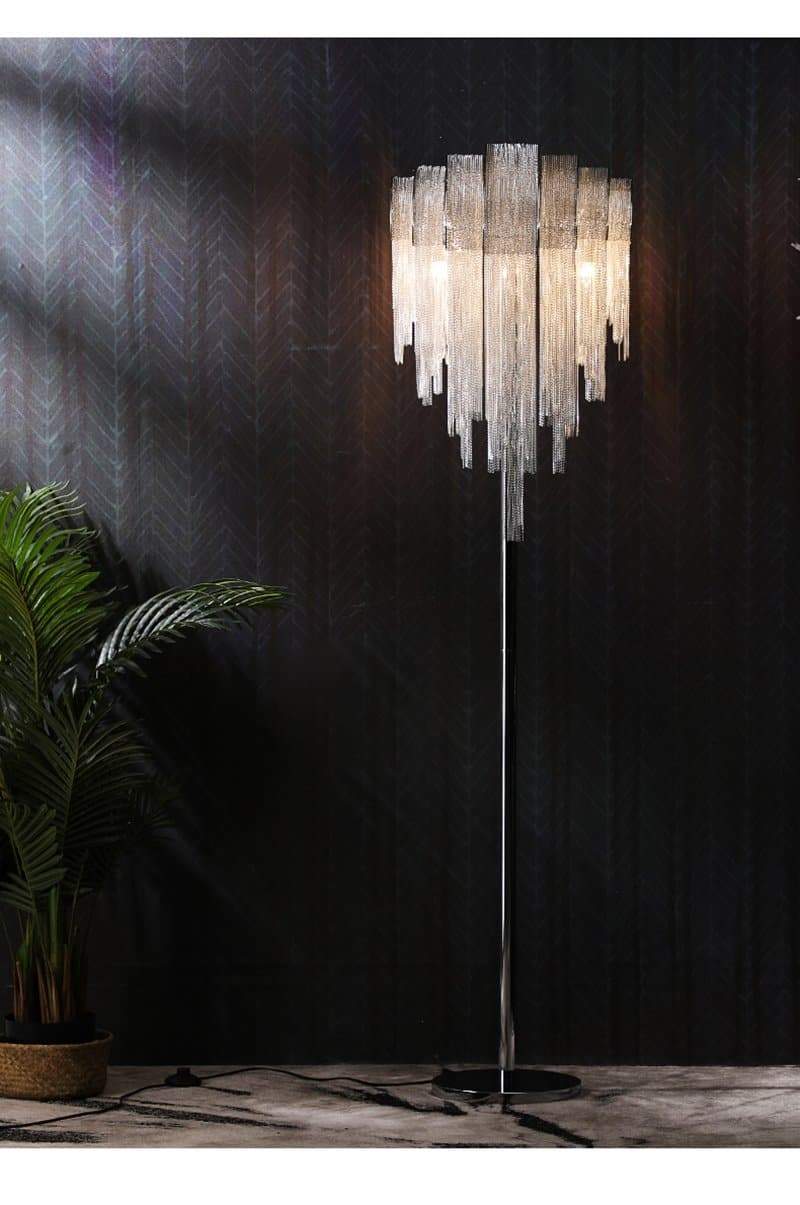 Aluminum Chain Tassel Floor Lamp - Yami Lightings