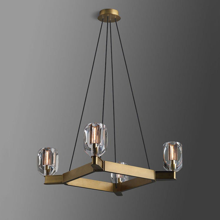 Constantine Square Crystal Chandelier - Yami Lightings