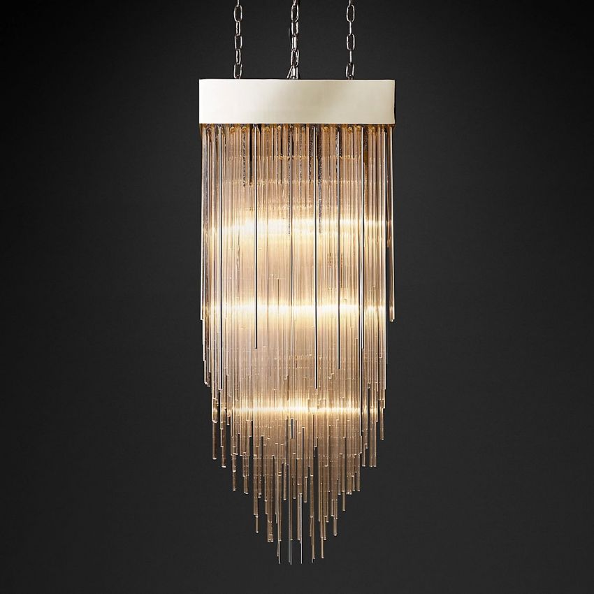 Cascade Square Chandelier 21" - Yami Lightings