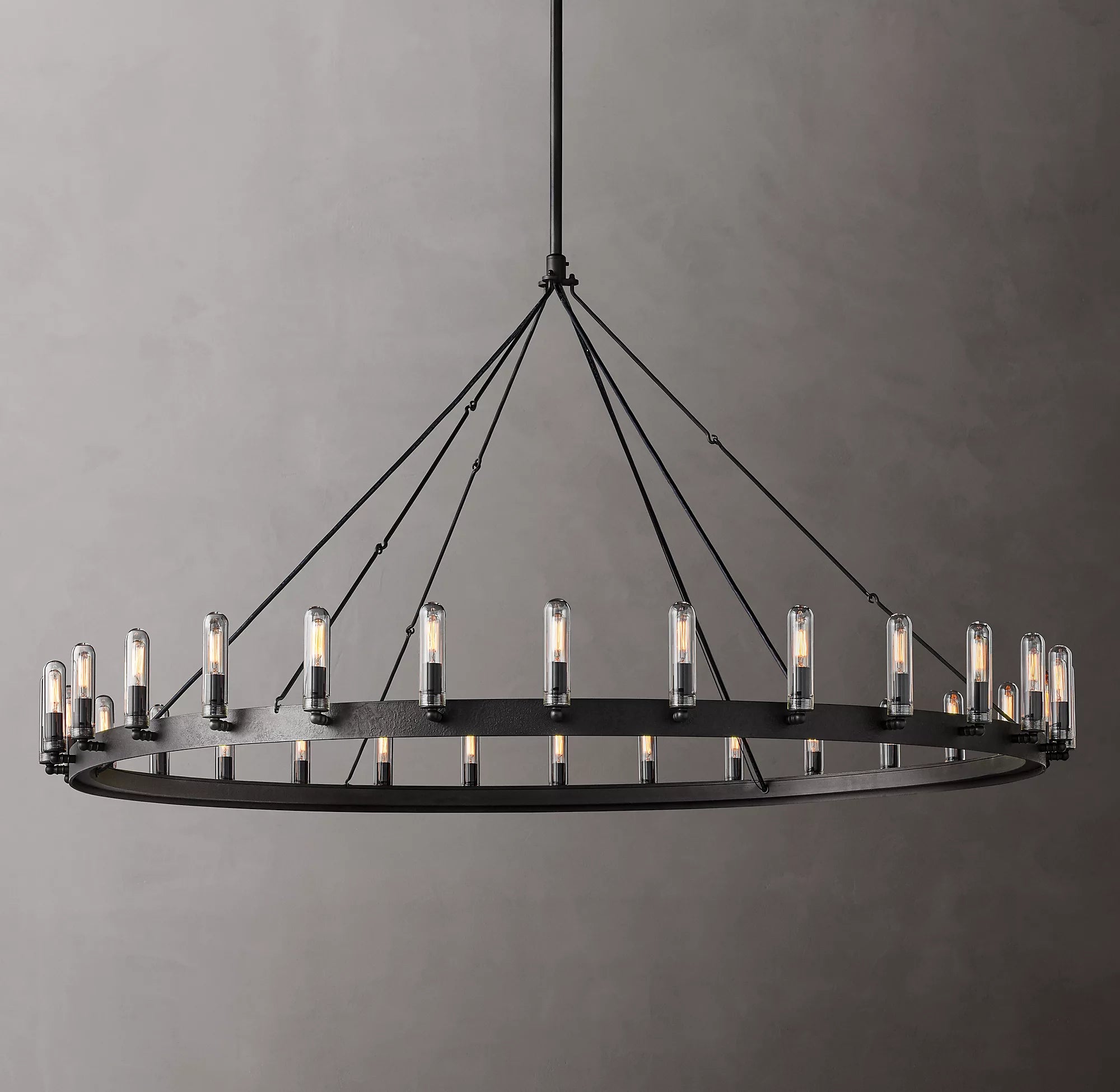 Vintage Round Outdoor Chandelier - Yami Lightings