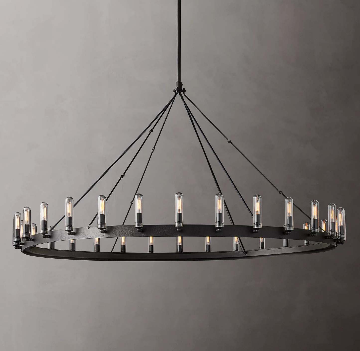 Vintage Round Outdoor Chandelier - Yami Lightings