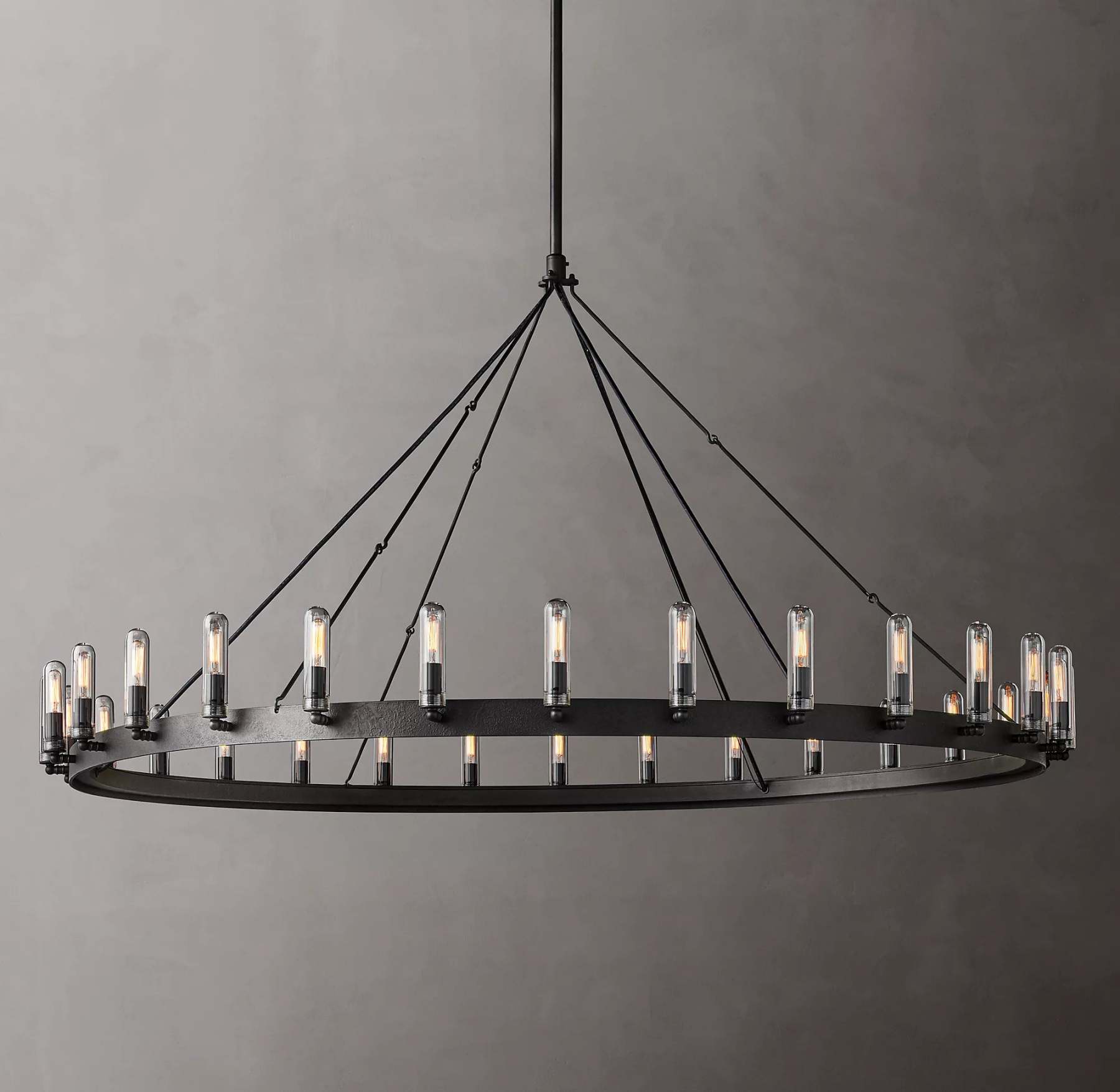 Vintage Round Outdoor Chandelier - Yami Lightings