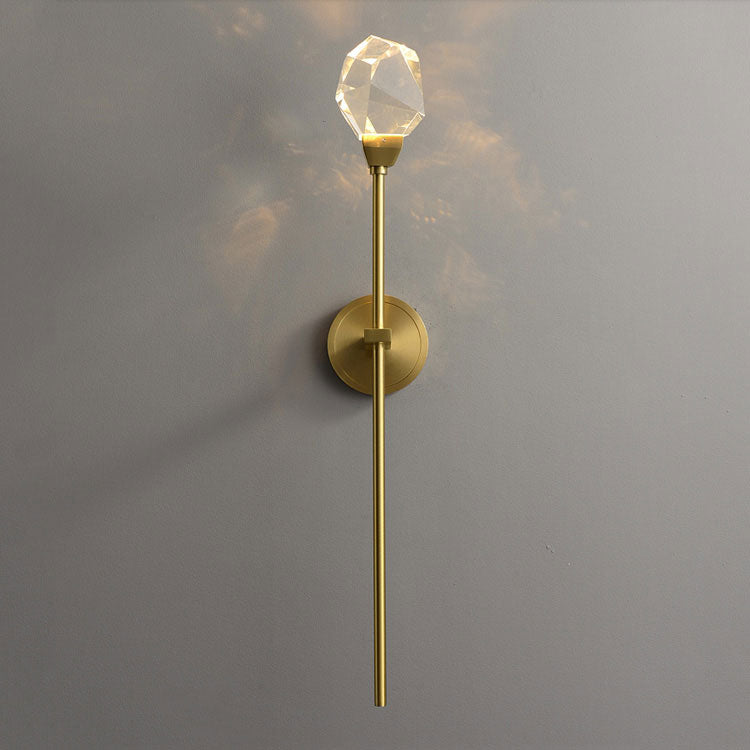 Aurelia Modern Faceted Crystal Grand Sconce - Yami Lightings