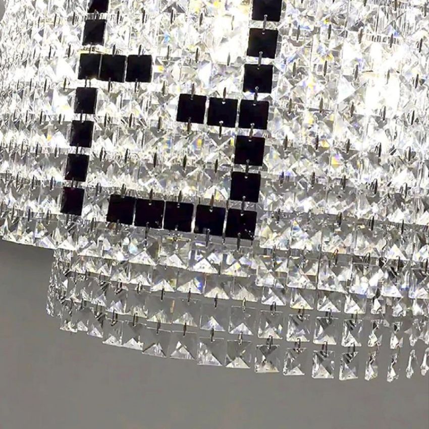 Olive Round Crystal Chandelier - Yami Lightings