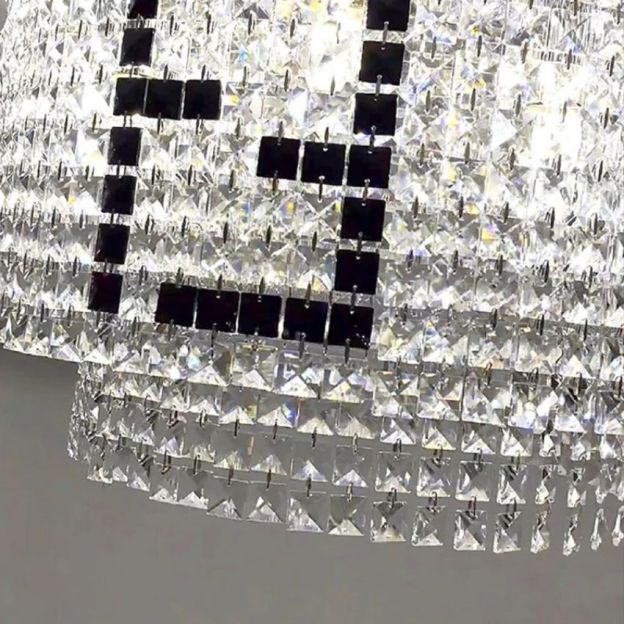 Olive Round Crystal Chandelier - Yami Lightings