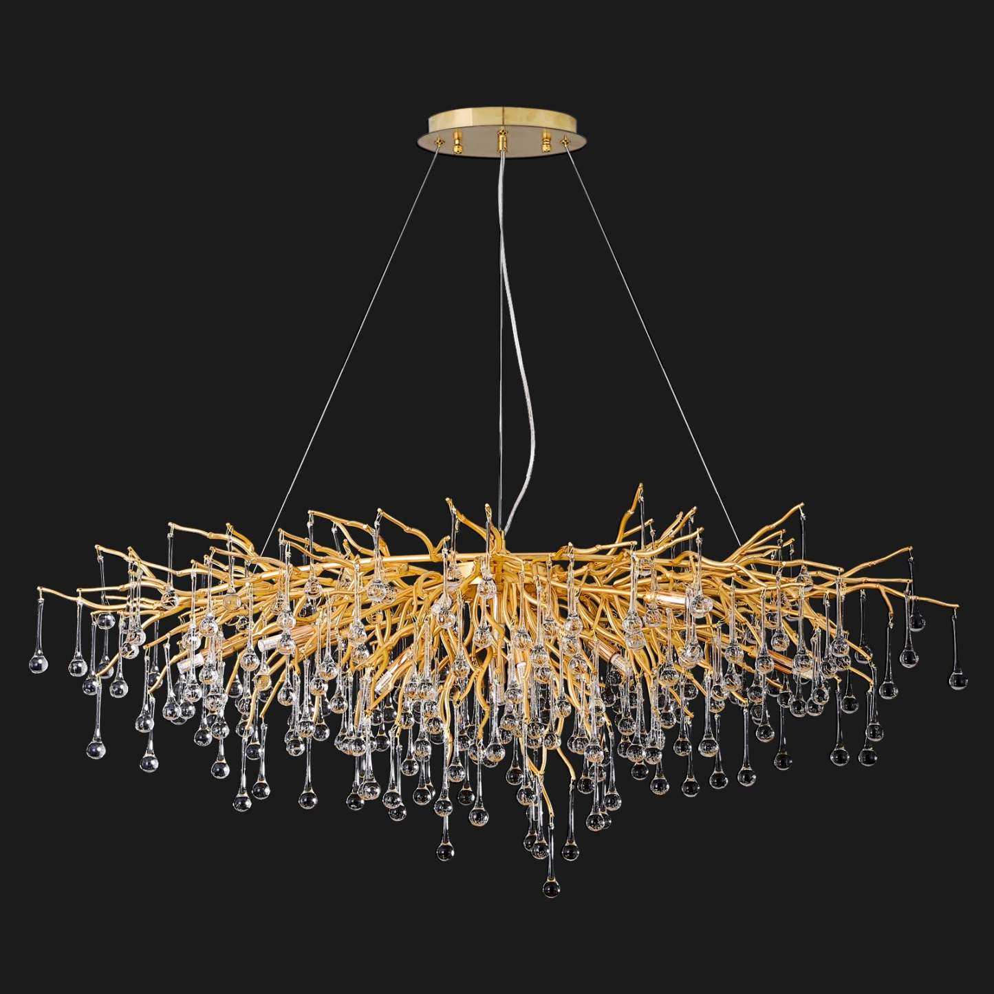 Doris Gold Raindrop Ceiling Lights - Yami Lightings
