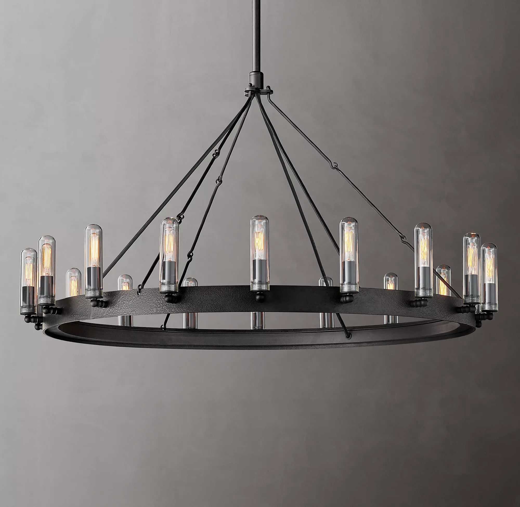 Vintage Round Outdoor Chandelier - Yami Lightings